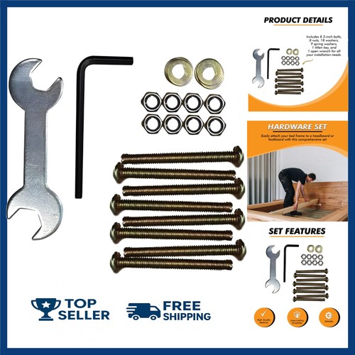 Bed frame hardware set heavy - bed,